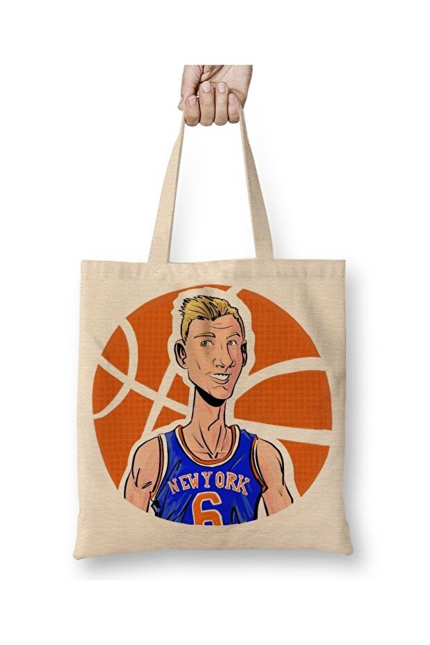 Kristaps Porzingis Tote Bag Long Handle