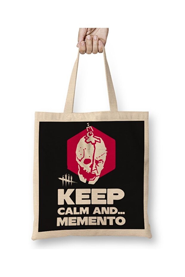 حقيبة قماش Dead By Daylight Keep Calm and Memento ذات مقبض طويل