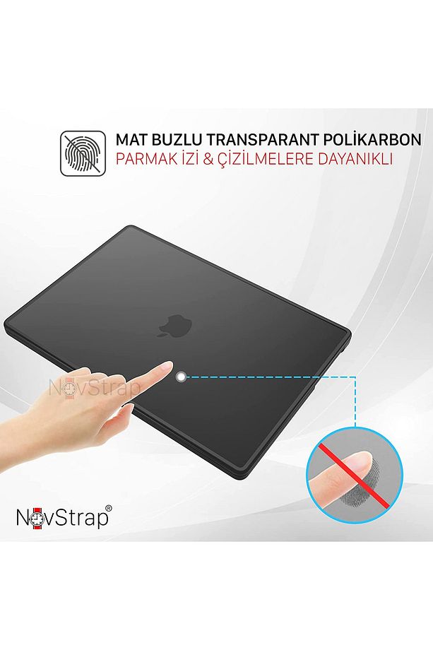 Macbook Air 13 Inch M1 Çip A2337 Uyumlu Kılıf Sert Rubber Kapak Üst Ve Alt Koruma Kapağı - 4