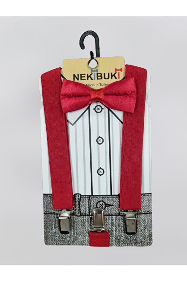 Erkek Çocuk Papyon & Pantalon Askısı - 1