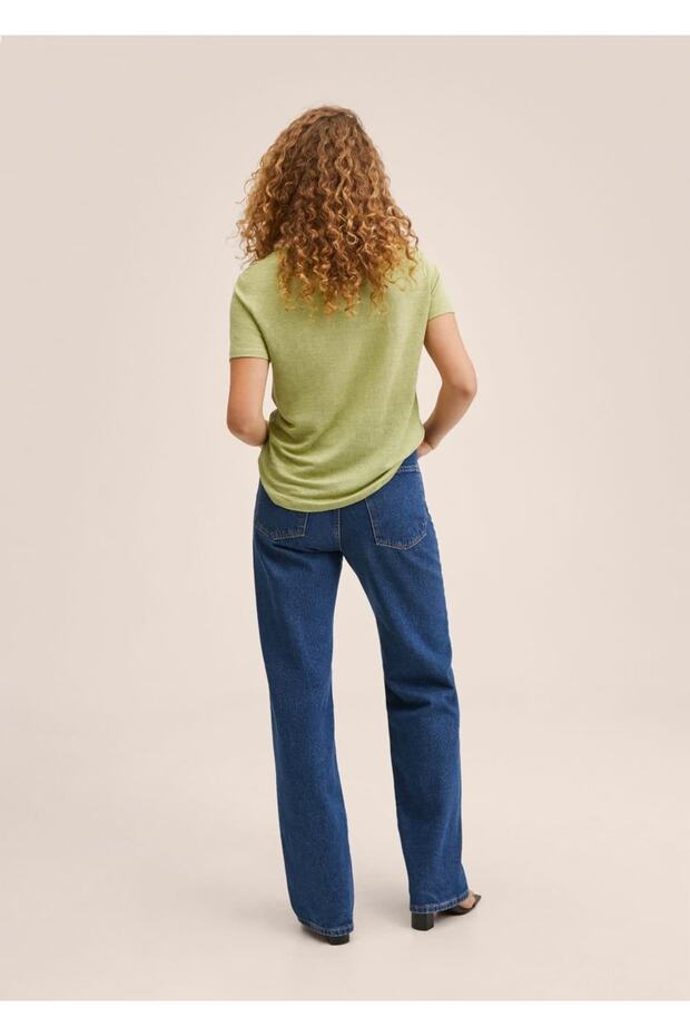 %100 Keten Tişört - 4