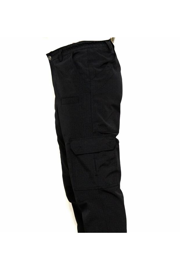 Pantaloni tactici negri Ripstop Cargo Pocket - 5