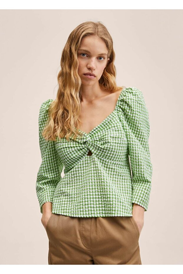 Pötikareli Pamuklu Gömlek - 1