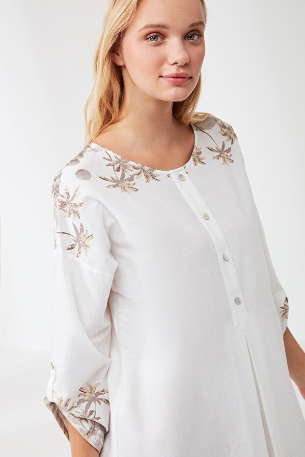 Rochie lungă cu model - 2