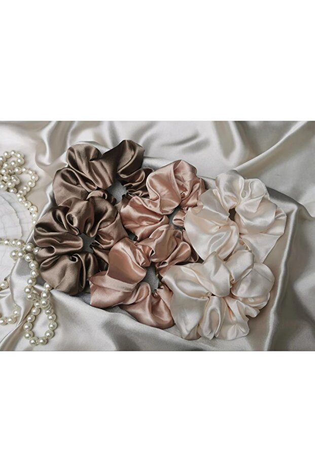 Satin Silky Hair Clip Elastic Satin Clip 6 Pieces Clip104