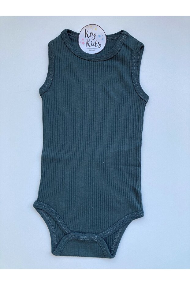 Khaki Strap Ribbed Modal Snap Body