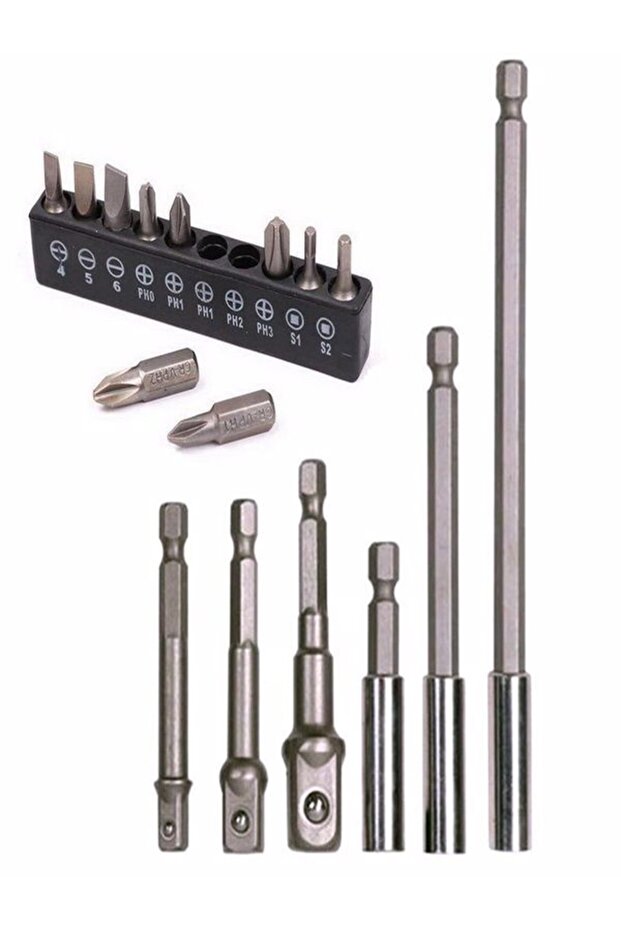 Bits End Connection Adapter Set Socket Joint 16 Pieces Screwdriver Bit Socket Set Bits Bits - 1