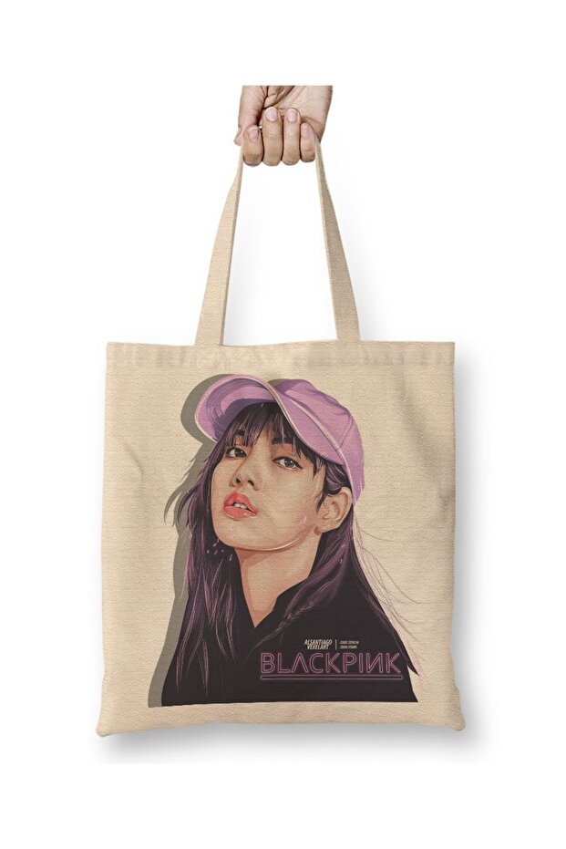 Blackpink Lisa 05 Cloth Bag Long Handle