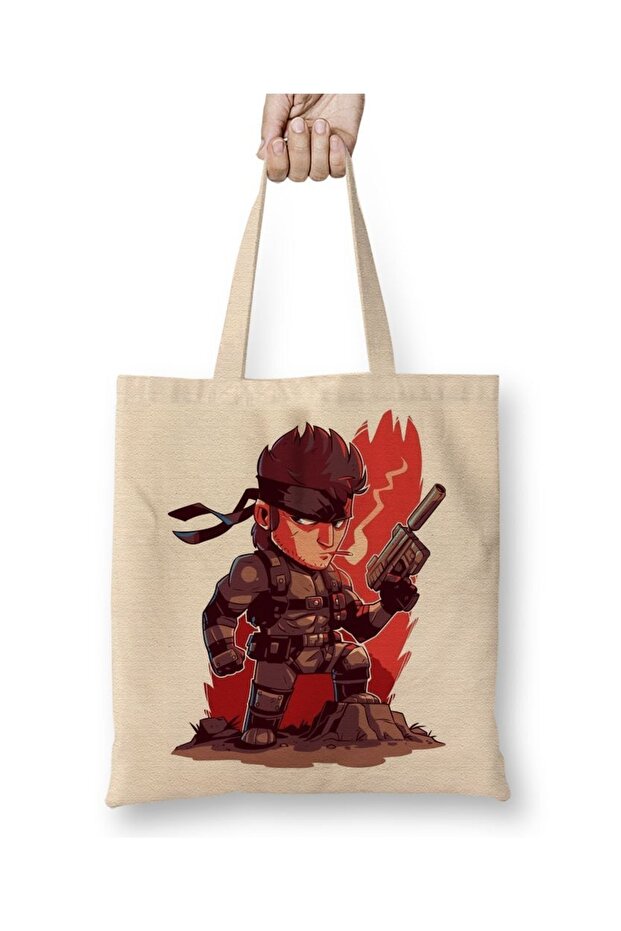 Solid Snake Tote Bag Long Handle - 1