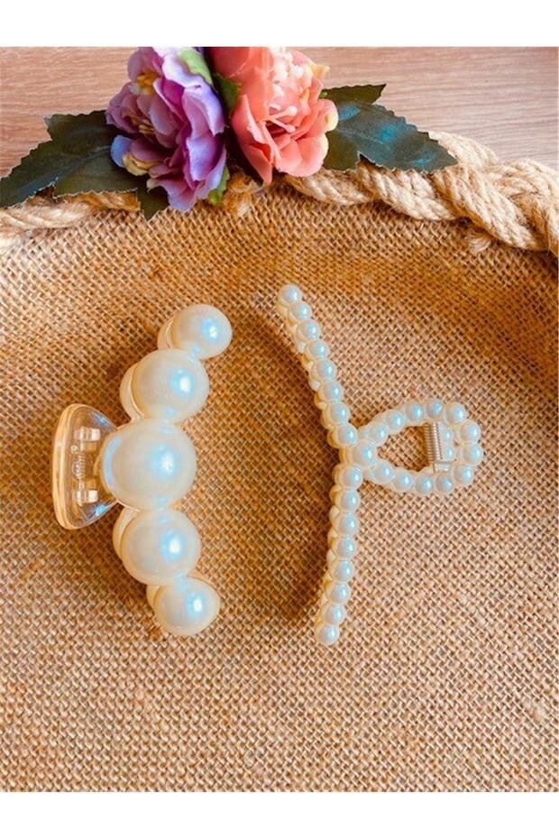 Women's 2-Piece Large Size Pearl Latch Buckle Set (10-11cm)