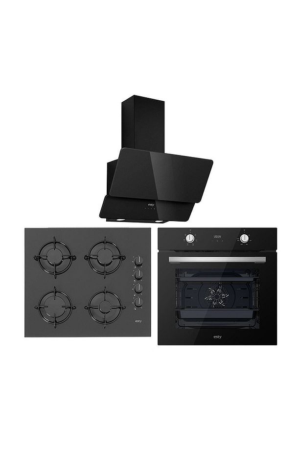 Siyah Dijital Ankastre Set (AEF6603B02-ACO5335B01-3420) - 1