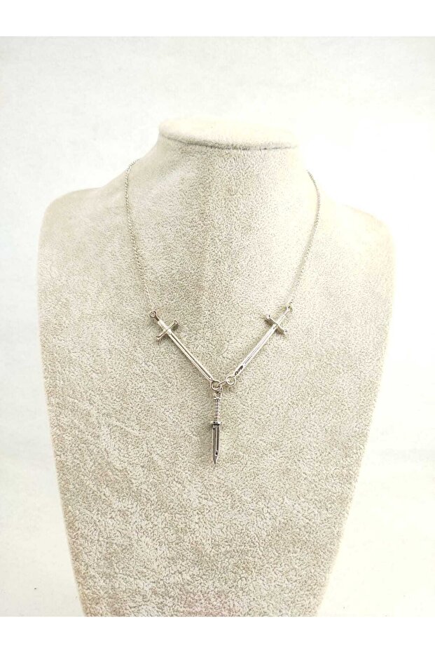 Bayonet of Two Swords Gothic Necklace