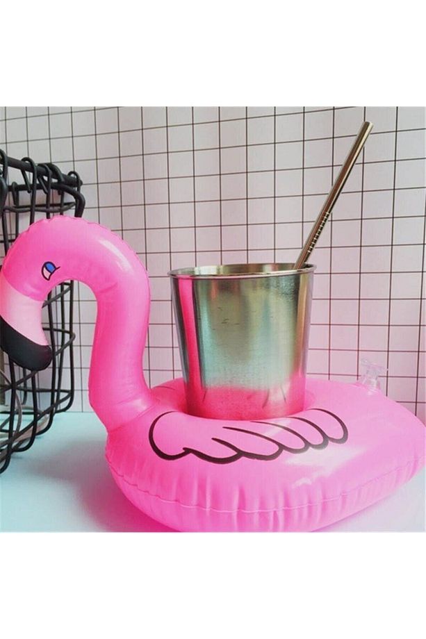 Flamingo Şişme Deniz Havuz Bardak Tutucu Float Bar 18-22cm - 6