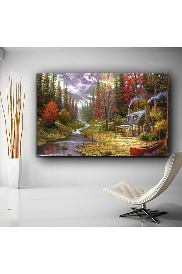 Orman Evi Kanvas Tablo - 1