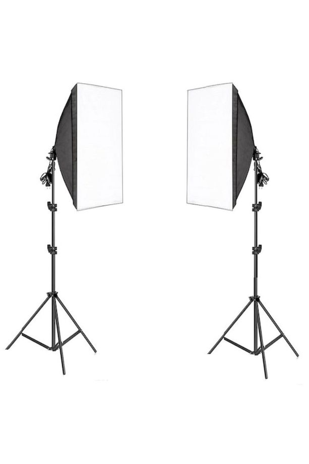5 Duylu Softbox (2 Adet) + 2 M Işık Ayağı +10 Adet 20 Wat Led Lamba (toplam 18 000 Lümen) - 2