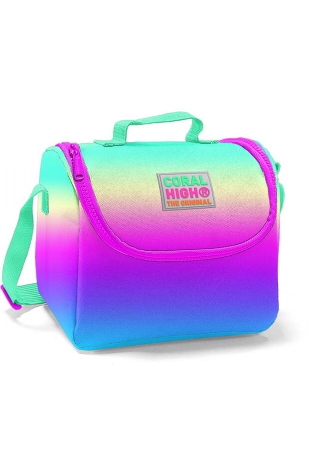 Purple-green-blue Thermos Lunchbox - Girl