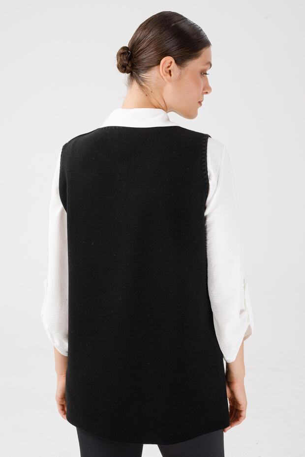 Kısa Triko Yelek - 3
