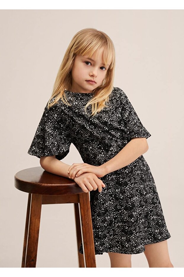 Çiçek Desenli Elbise - 1