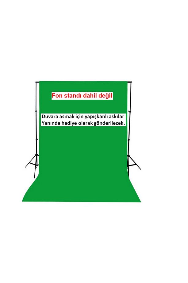 Chromakey- Green Screen Greenbox Yeşil Fon Perde(2 X2) - 1
