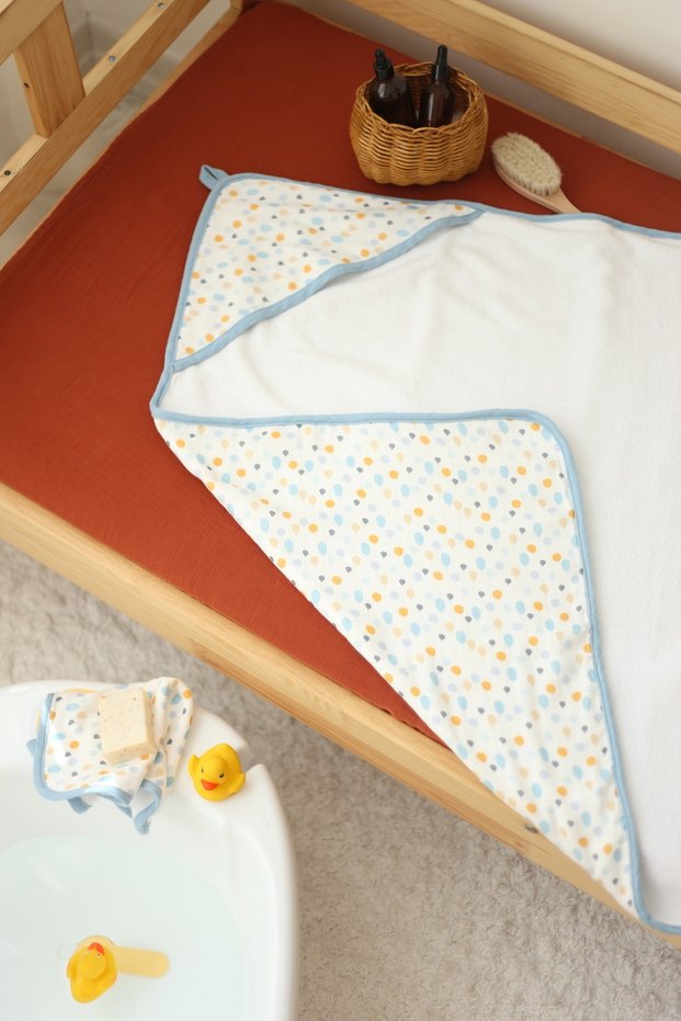 Double Layer Muslin Baby Towel Set - 50% Bamboo 50% Cotton - Toys Collection