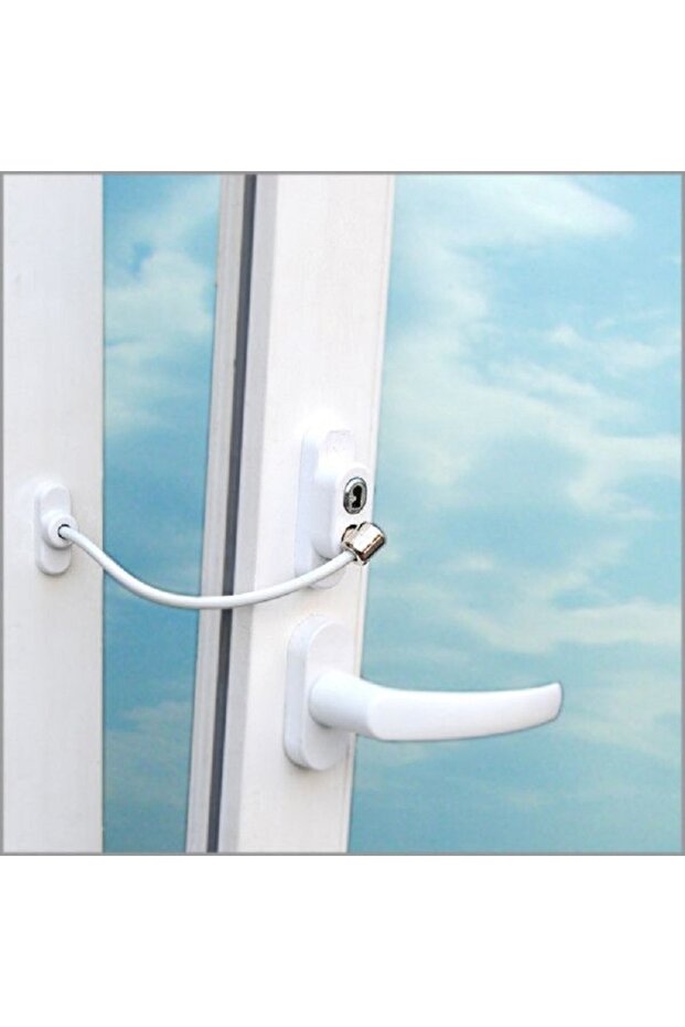 Baby and Child Lock with Rope for Pvc Window - with Key, Detached Household Hinged, Moonlight Safe Air Bas