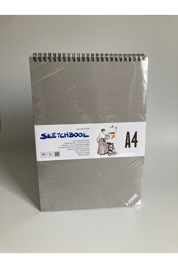 Experto A4 Sert Kapak 200 Gr. 80 Syf. 40 Yaprak Sketchbook Eskiz Defteri - 9