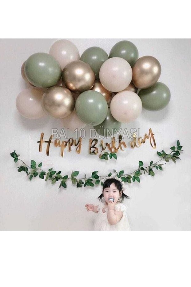 Best Mold Green - Skin Color - Chrome Gold Balloon Set 25 Pieces