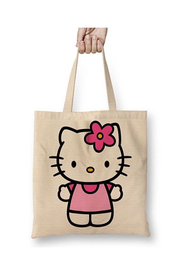 Gatinha Kitty Hello Kitty Cloth Bag Long Handle