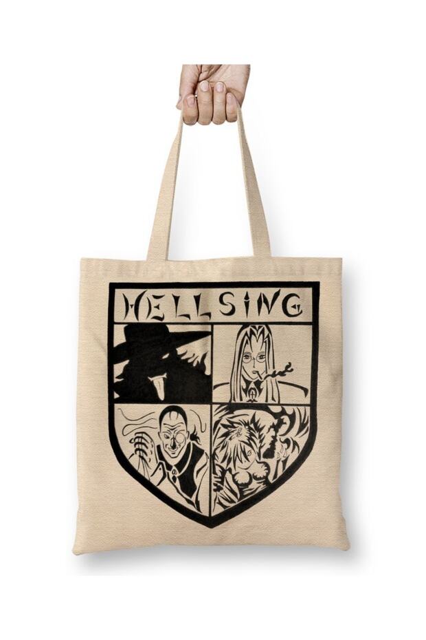 Hellsing Alucard One Piece Anime Naruto Death Note Tote Bag Long Handle