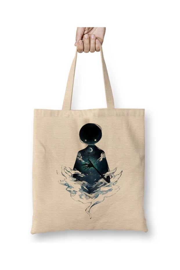 حقيبة قماش ديمو بيد طويلة