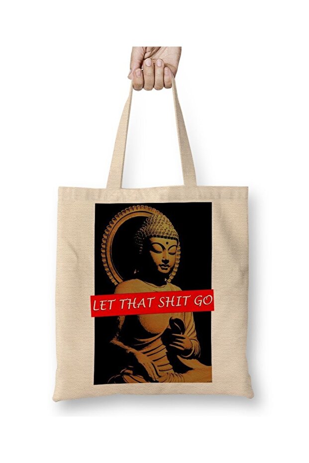Long Handle Buddha 01 Beze Bag