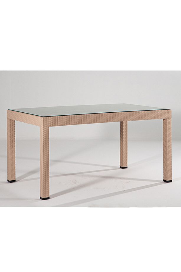 Rattan 6 Kişilik Camlı Bahçe Masa Takımı - 4