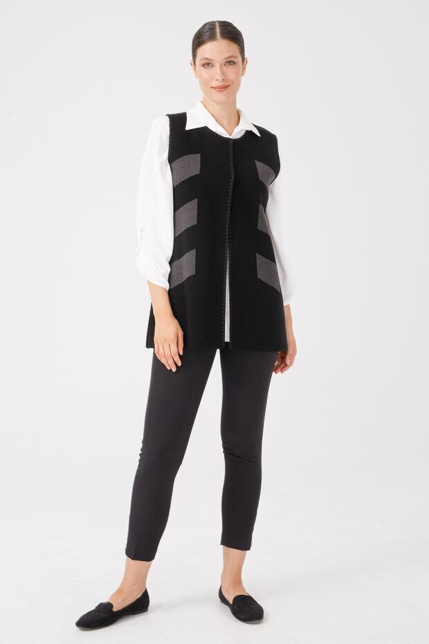 Kısa Triko Yelek - 1