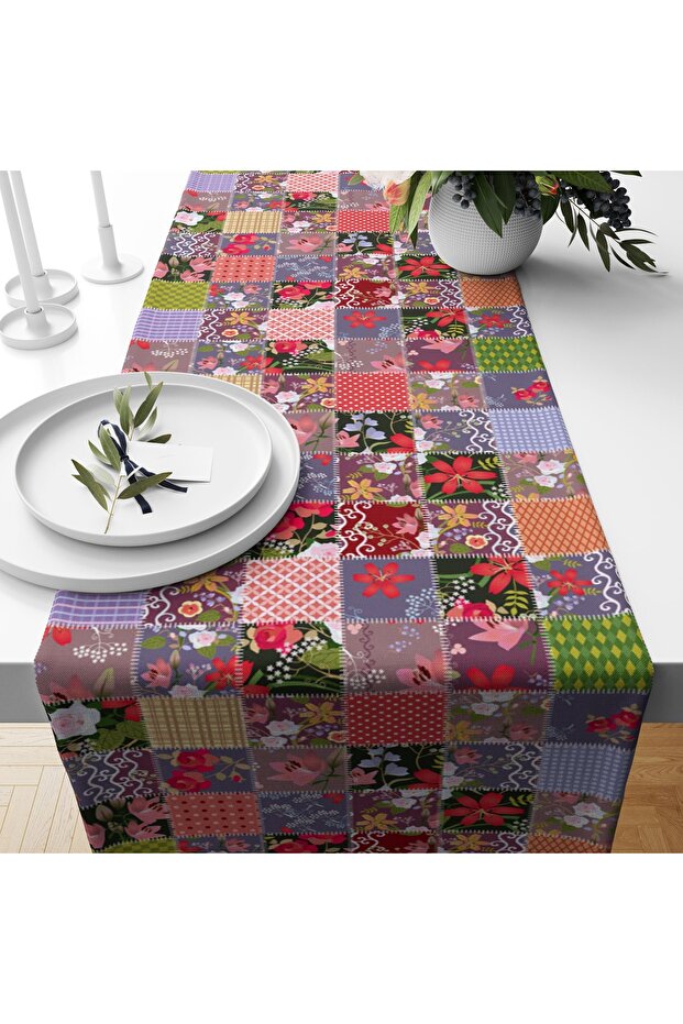 عداء ديكور رقمي مطبوع بنمط عرقي - 1