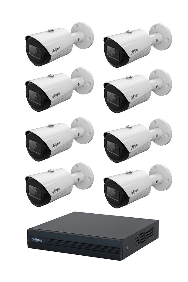 2 Mp 8 Kameralı Ip Güvenlik Kamera Seti (starlight) - 1