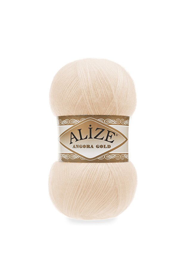 Angora Gold 681 Light Salmon 100 gr. Knitting Yarn 20% Wool - 80% Acrylic 100 gr - 550 m