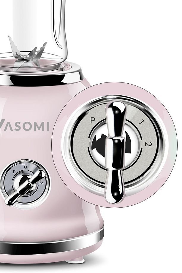 Bl019 Retro Smoothie Blender Pembe - 6