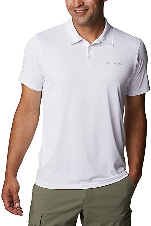 Hike Polo Men's Short Sleeve Polo Neck T-Shirt White Ao3614-100