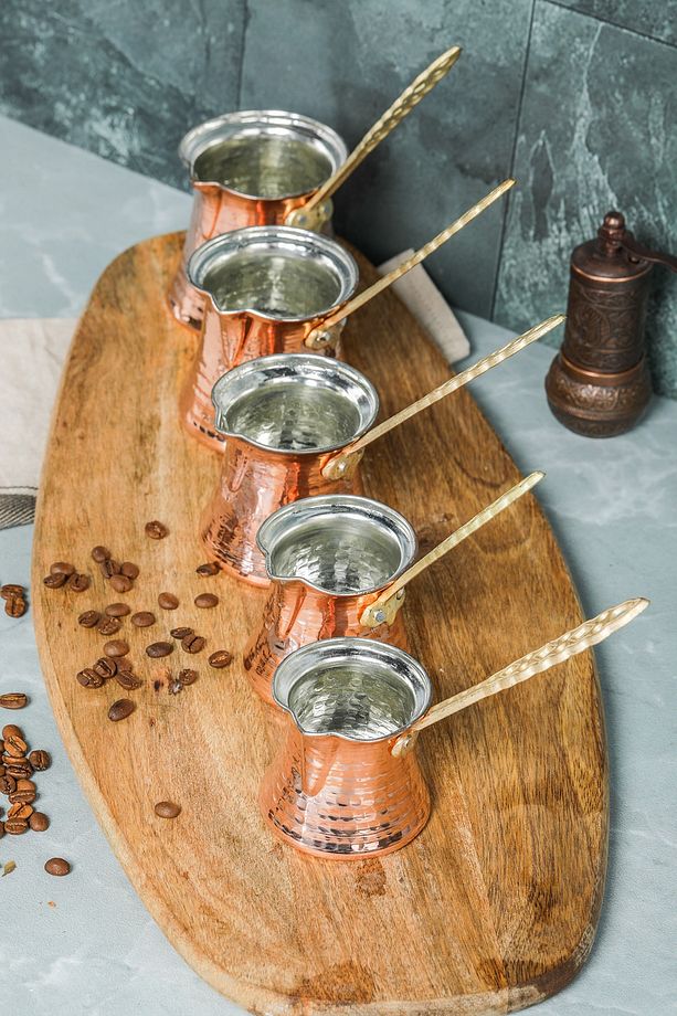 5 Li Bakır Cezve Seti - 4