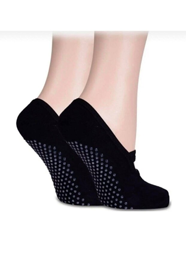 جوارب سوداء لليوجا والطبق، عبوة من قطعتين - 4