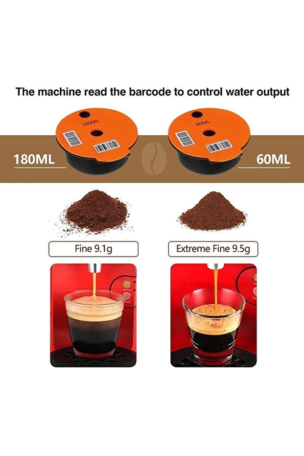 Bosh Tassimo Için 180ml Kullanımlık Tekrar Doldurulabilir Kahve Kapsülü - 7
