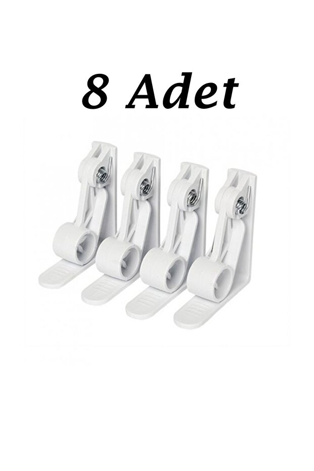 8 Adet Yaylı Masa Örtüsü Mandalı Masa Örtüsü Kıskacı - 1