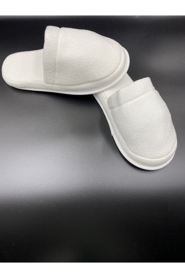Melkady 412a - Maternity Slippers, Pearl Crown, Booties and Baby Headband Set (Piece of 4)