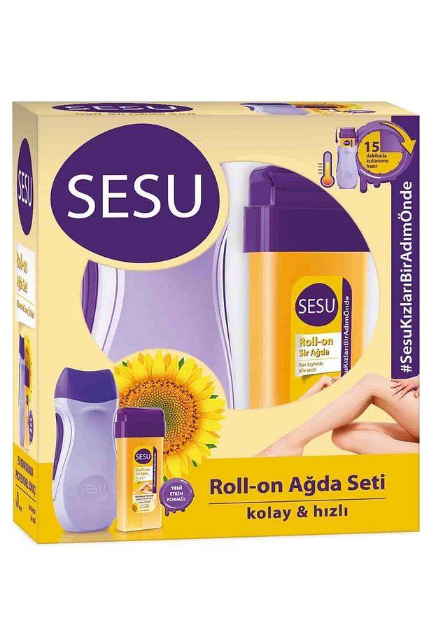 Roll-on Mor Makineli Ağda Seti Ayçiçek Yağlı - 1