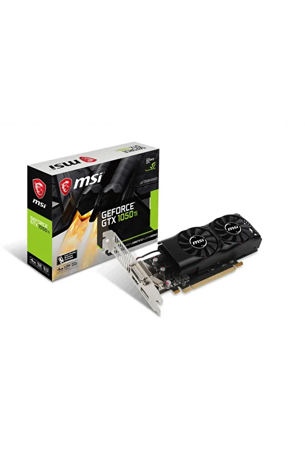 GeForce GTX 1050 Ti 4GT LP GTX1050TI 4GB GDDR5 128B (1XDVI 1XHDMI 1XDP) Ekran Kartı - 1