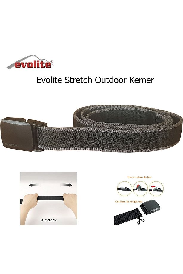 Stretch Outdoor Kemer 1.25 M 3 Cm Gri - 1