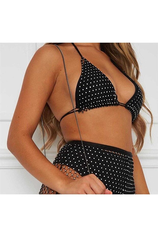 Taşlı Bikini Üst - 3