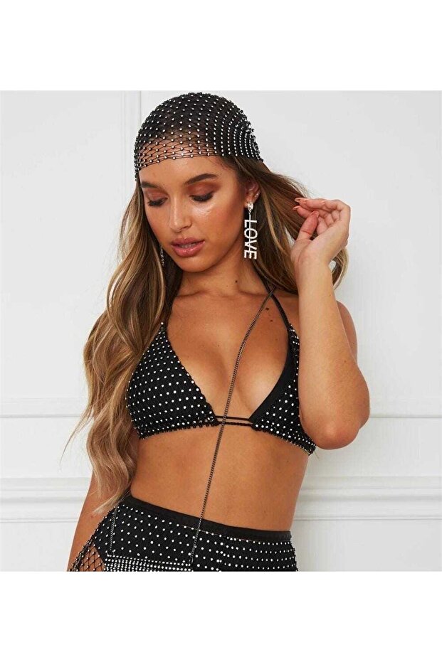 Taşlı Bikini Üst - 6