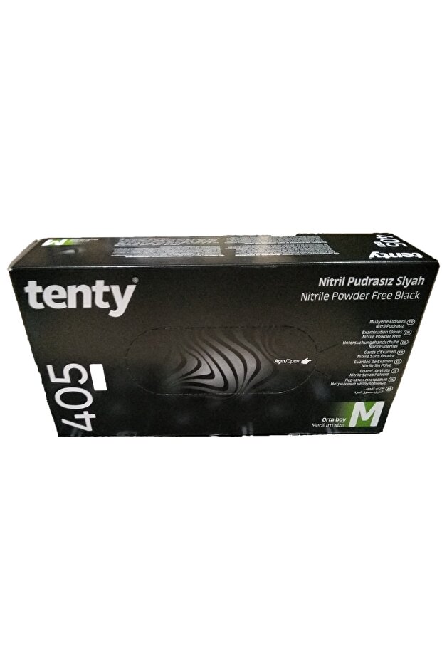 405 Extra Pudrasız Siyah Eldiven Medium - 2