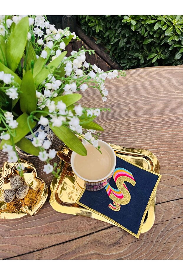 Rainbow's' Letter Cocktail Napkin (1 Piece)